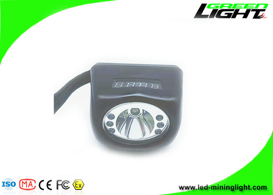 IP68 de waterdichte Digitale het Schermmijnwerker Headlamp Rechargeable 221lum van 8000lux 15 Uren snakt Werktijden
