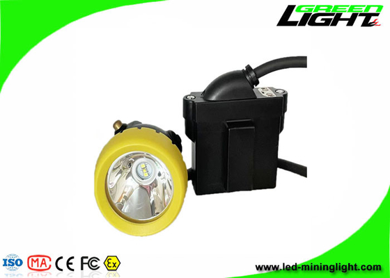 10000 Lux 216lum 7800 MAh Bedrade LED Mining Cap Lamp USB Opladen met Low Power Waarschuwingsfunctie Mijnwerkerskoplamp
