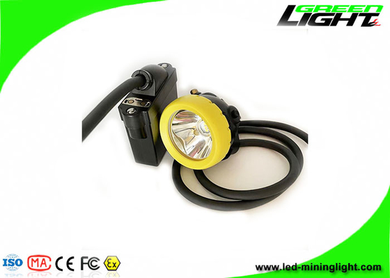 10000 Lux 216lum 7800 MAh Bedrade LED Mining Cap Lamp USB Opladen met Low Power Waarschuwingsfunctie Mijnwerkerskoplamp