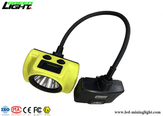 Semi-snoer LED-mijnkaplamp 18000lux 3,7V lichtgewicht met waarschuwingslampje