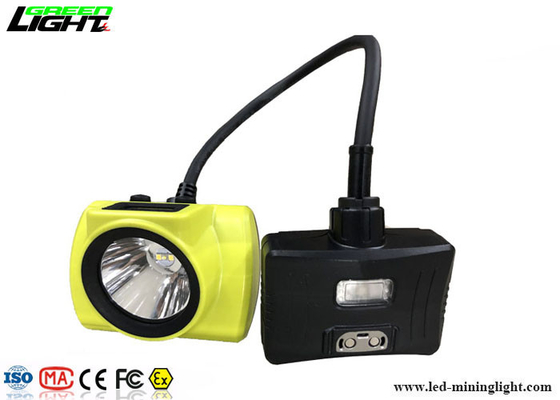 Semi-snoer LED-mijnkaplamp 18000lux 3,7V lichtgewicht met waarschuwingslampje
