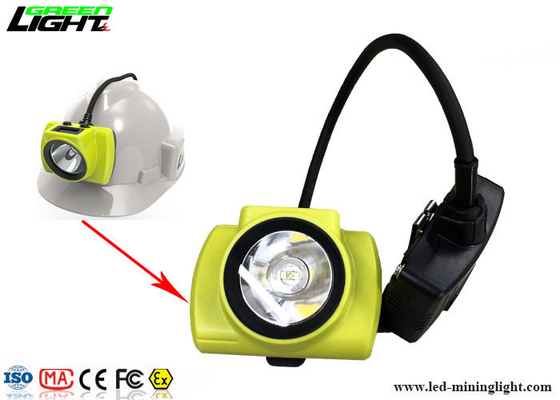 Semi-snoer LED-mijnkaplamp 18000lux 3,7V lichtgewicht met waarschuwingslampje
