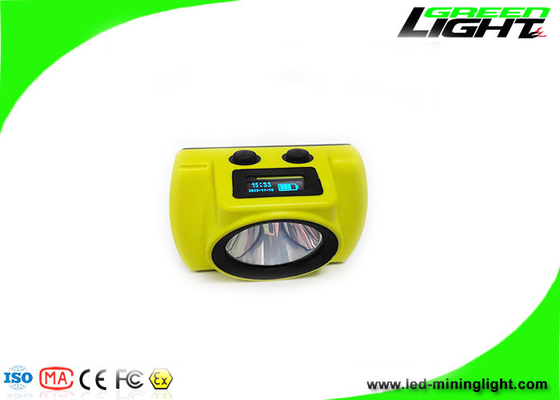 18000Lux OLED-scherm LED-mijnwerkerskoplamp Magnetisch USB Oplaadbaar ABS / pc-lamplichaam