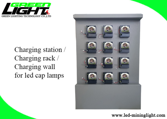 Veiligheid Duurzame Cap Lamp Wall Charger Station 4.2V 2A 50Hz Dubbelzijdig / Enkele bediening