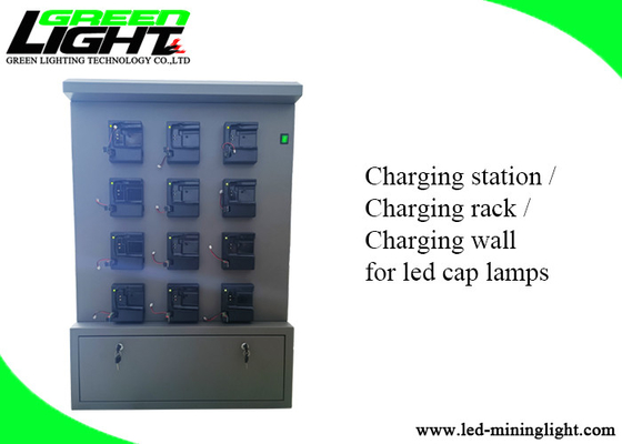 Veiligheid Duurzame Cap Lamp Wall Charger Station 4.2V 2A 50Hz Dubbelzijdig / Enkele bediening