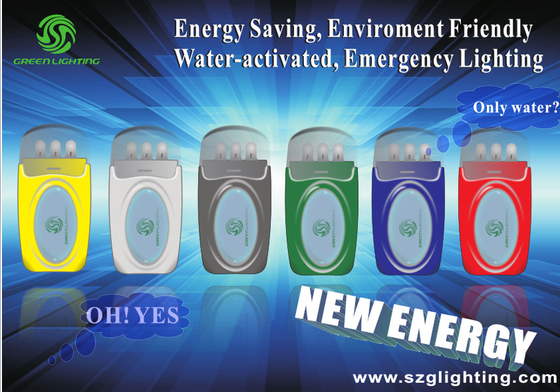 Water-geactiveerd licht met nieuwe energie voor emergncyverlichting