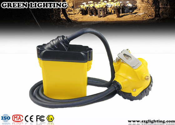 IP68 goedgekeurde 25000lux 3W Cree Safety Mining Cap Lights met 3 Niveaus het Aansteken