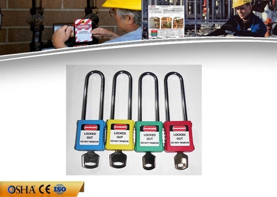 126g ABS de Goedkeuring van de Hangslotence ATEX van de Veiligheidsuitsluiting 76 Mm-Staalsluiting