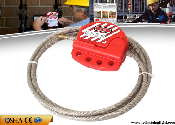 Het Materiaal van het Slot uit 1.8M Adjustable Length Stainless Staal van de kabelveiligheid