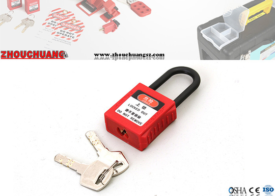 38mm de Nylon Hangsloten van de de Veiligheidsuitsluiting van Sluitingsxenoy met Loper