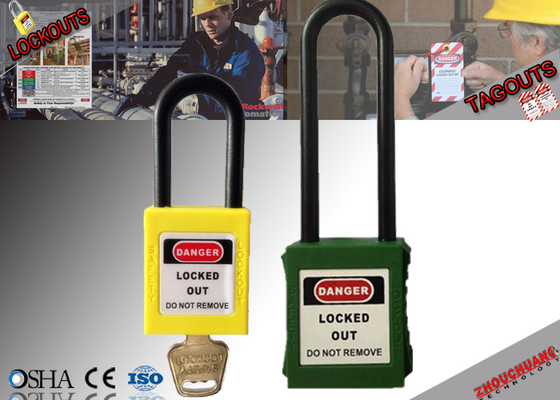 Osha 76mm Lang Nylon niet - het Geleidende Xenoy-Hangslot van de Veiligheidsuitsluiting