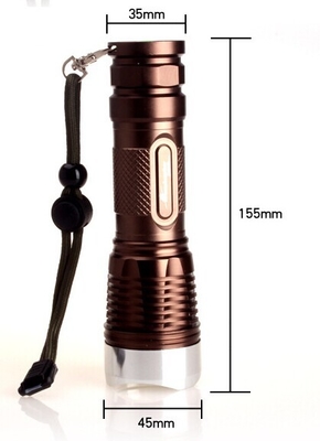 Mini CREE-de LEIDENE Flitslichttoorts maakt de Legeringshuisvesting waterdicht van het 1100 Lumenaluminium
