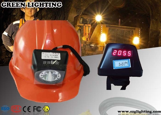 4000 Lux Brightness Mining Cap Lights met OLED-Vertonings4.5ah Li - Ion Battery