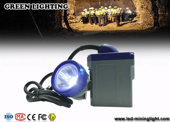6.6Ah de Mijnwerkers Navulbare Geleide Koplamp van het batterijmessing met Blauwe PC-Vattings10000lux Hoofdleiden