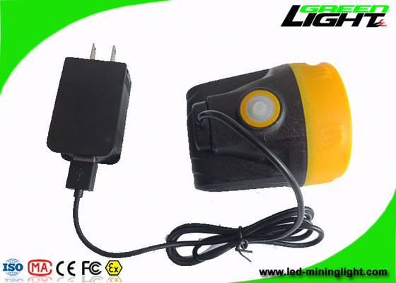 De draadloze Lader van 1.1W Cree Led Mining Cap Lights USB met 15 Uren die Tijd aansteken