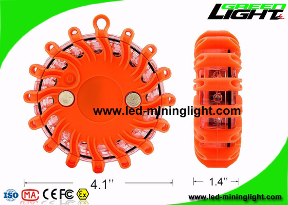 Draagbare Geleide Waarschuwende Lichte Waterdichte Amber Emergency Roadside Flare