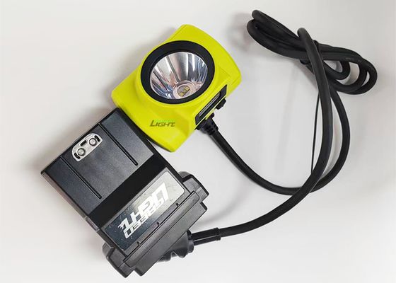 Hoge Helderheid 25000lux Veiligheid Ondergrondse Mijnwerker Cap Lamp Explosieveilig 530lum 14Ah Mijnlampen 60 uur Brandduur
