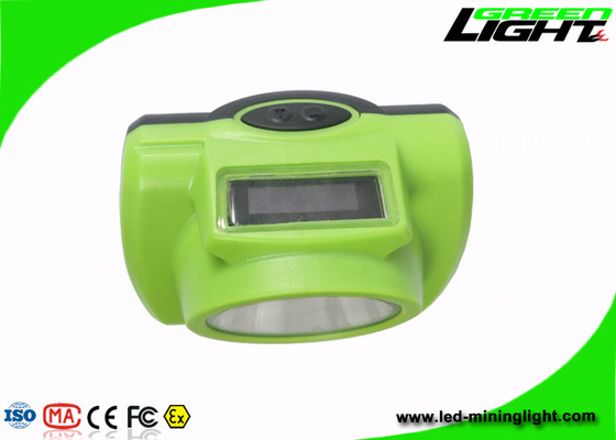 200g van de lichtgewicht LEIDENE Li Mijnbouwkoplamp   6.8Ah - Ion Battery With Green Color