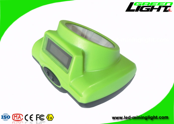 200g van de lichtgewicht LEIDENE Li Mijnbouwkoplamp   6.8Ah - Ion Battery With Green Color