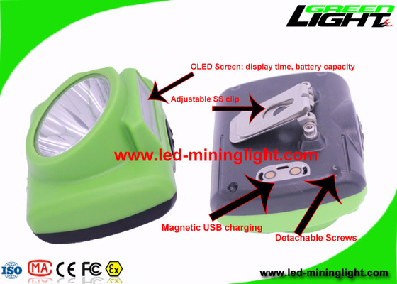 Super Heldere Navulbare LEIDENE Koplamp 6.8Ah 13000 Lux Safety For Mining Tunneling