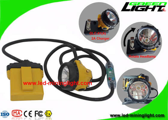 De Lamp van 25000 Lux Waterproof Safety Coal Led-Mijnwerkersglb met het Licht van de Kabelflits
