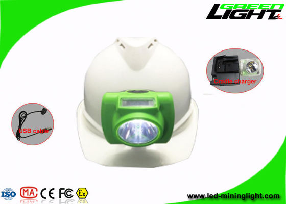 13000 Lux Cordless Led Cap Lamp, GLC-6 Bouwvakkerlichten 0.7W met OLED-het Scherm