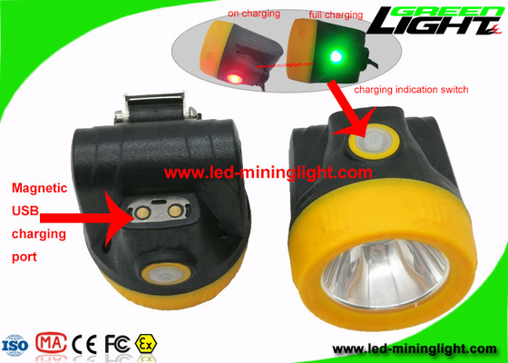 10000 Lux Underground-LEIDENE Mijnbouwlichten met USB-Lader 170g Lichtgewicht