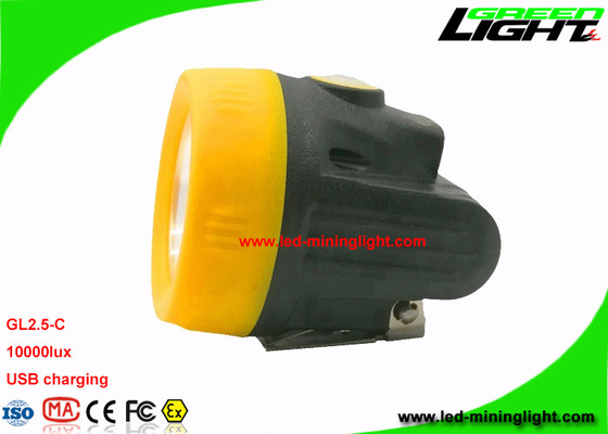 10000 Lux Underground-LEIDENE Mijnbouwlichten met USB-Lader 170g Lichtgewicht