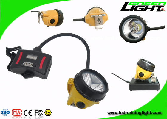 392g de lichtgewicht semi-Geribde GLB-Lampip68 van de Waterdichte LEIDENE Hoge Vuurvaste Straal Mijnbouwkoplamp 15000Lux 1.7W