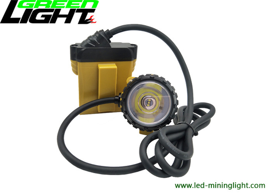25000 de Kop van de het Aluminiumverlichting van Lux Corded Miners Cap Lamp 10.4Ah met Perfecte Lichte Vlek waterdichte IP68