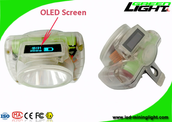 OLED-Lamp van het Scherm de Draadloze GLB, 13000 de Batterij IP 68 van Lux Led Mining Headlamp 6.2Ah