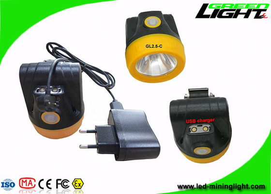 1.1W 10000 Magnetische het Laden van Lux Led Mining Cap Lamp Haven Ondergronds Kolenmijnlicht