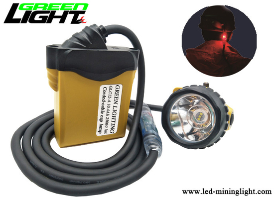 3W Mijnwerkerskoplamp, van de Mijnwerkersglb van 25000lux 10.4Ah van de de Lampkabel Achter de Waarschuwingslicht