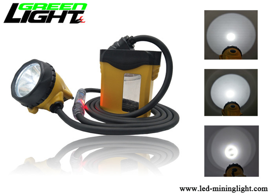 3W Mijnwerkerskoplamp, van de Mijnwerkersglb van 25000lux 10.4Ah van de de Lampkabel Achter de Waarschuwingslicht