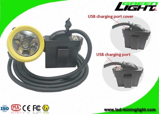 10000lux ondergrondse Mijnbouwglb-Lichten USB die Kabel belasten met S.O.S.functie