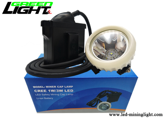 Navulbare Li - Ion Battery Led Miners Cap-Lamp 16 de Helderheid van Urenwerktijden 10000lux