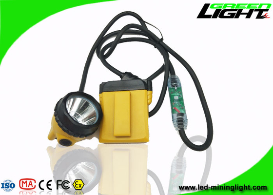 Van de van de hoofd explosiepreventie de Kabel Opvlammend Licht Mijnwerkerskoplamp 10.4Ah 25000lux
