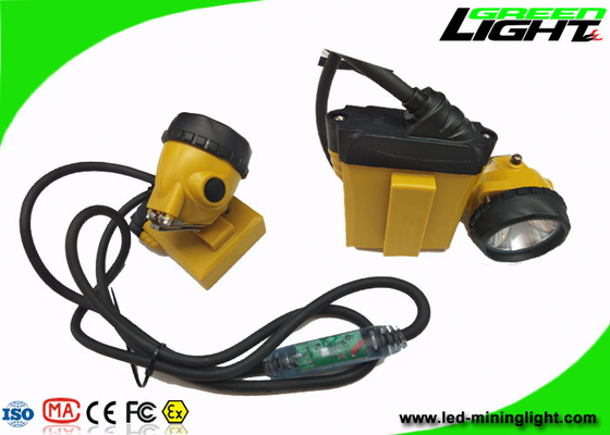 Van de van de hoofd explosiepreventie de Kabel Opvlammend Licht Mijnwerkerskoplamp 10.4Ah 25000lux