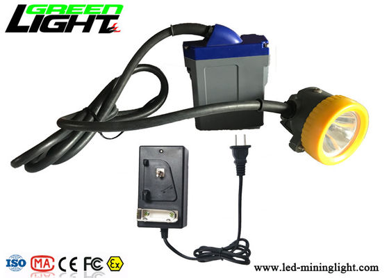 Geribde Navulbare Li van de Mijnwerkerskoplamp 15000lux 3W Cree Led With 6.6Ah - Ion Battery