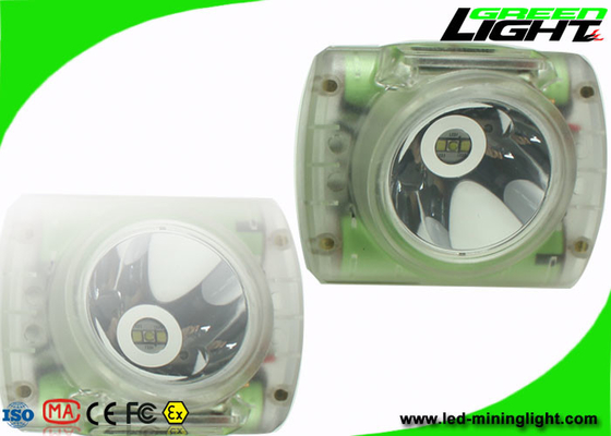 Lichtgewicht 13000 Lux Rechargeable Miners Cap Lamp Waterdichte IP68 met USB-Lader