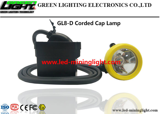 Van lichtgewicht de Lamp10000lux 7.8Ah Lithium Ion With Silicon Button Cap HOOFDmijnwerkersglb