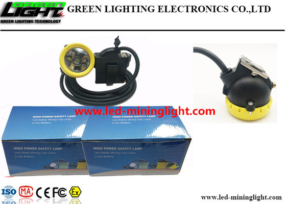 Van lichtgewicht de Lamp10000lux 7.8Ah Lithium Ion With Silicon Button Cap HOOFDmijnwerkersglb