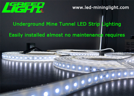 Ondergrondse Geïnstalleerd Gemakkelijk van de Lichten Anti Explosieve 60 LEDs van de Tunnel Warme Witte Geleide Strook
