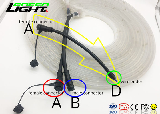 De heldere Witte Waterdichte Flexibele Geleide Strook steekt Laag Voltage SMD 5050 aan 50/60 Herz