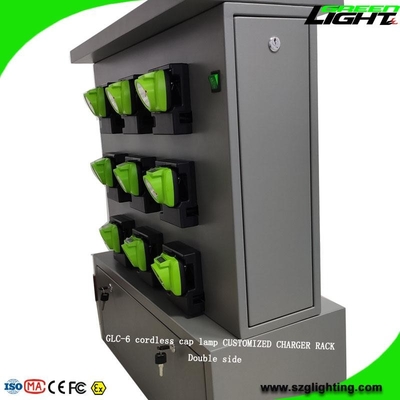 110V-240V Cree Led Headlamp Rechargeable Rack 30 Eenheden met Privé Kasten