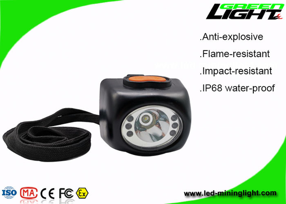 Wearable Digitale Draadloze LEIDENE Mijnbouw Lichte 4000lux Helderheid met Veiligheidskabel