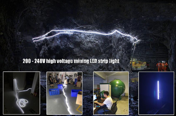 Ondergrondse Tunnel LEIDENE Flexibele Strooklichten Sillicone Heldere Witte SMD 5050