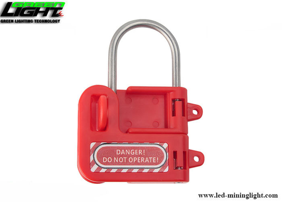 Nr. S430 de Grendeluitsluiting van het Veiligheidsstaal met Rood Plastic Handvat, 1in (25mm) Kaakontruiming