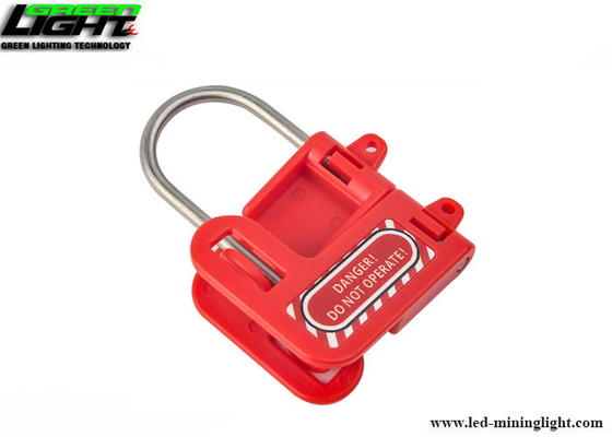 Nr. S430 de Grendeluitsluiting van het Veiligheidsstaal met Rood Plastic Handvat, 1in (25mm) Kaakontruiming