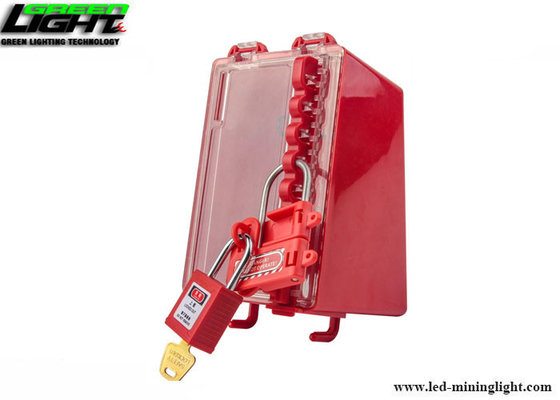 Nr. S430 de Grendeluitsluiting van het Veiligheidsstaal met Rood Plastic Handvat, 1in (25mm) Kaakontruiming
